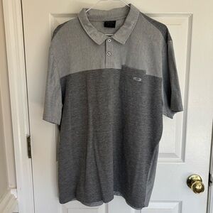 Oakley Gray Polo Shirt with Logo
